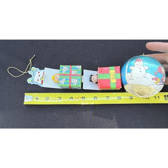 Vintage Silk Christmas Ornament Lot Peanuts Snoopy Lot Of 4 -LO2 - Picture 6 of 13